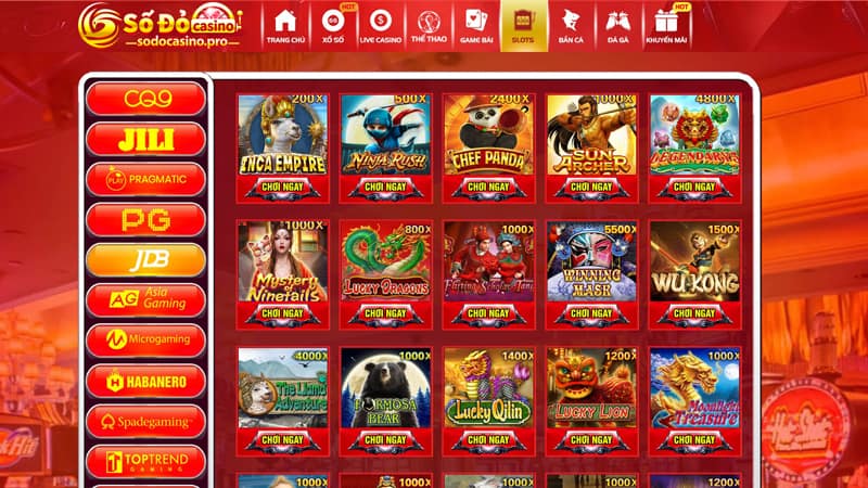 Giới thiệu sảnh slot game JDB