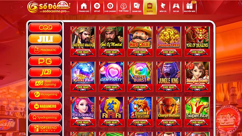 Giới thiệu sảnh slot JILI