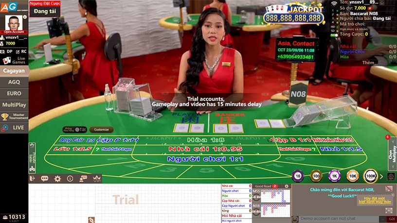 AG Live Casino tại KUBET